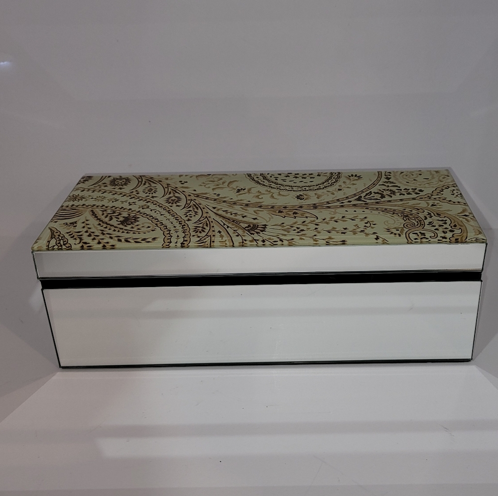 Mirrored Decorative Storage Box - Picture 2 of 8
